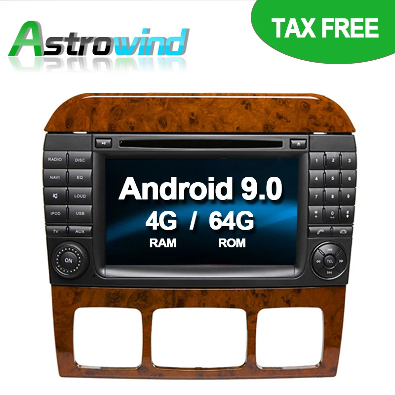 Excellent 64G ROM No Tax Android 9.0 Car DVD Player GPS Navigation Stereo Media for Mercedes Benz S Class W220 S280 S320 S350 S400 S420 0 Excellent 64G ROM No Tax Android 9.0 Car DVD Player GPS Navigation Stereo Media for Mercedes Benz S Class W220 S280 S320 S350 S400 S420 0