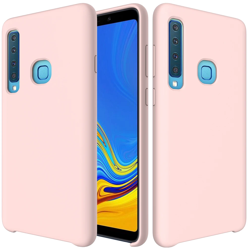 Для samsung Galaxy A9 чехол для samsung A70 A8 плюс A9 A920F A920 SM-A920F S10 5G lite M20 M10 мягкое жидкое силиконовый чехол - Цвет: Розовый