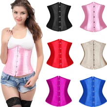 FLORATA, женский сексуальный корсет, под грудь, талия, корсеты, черный, белый, красный, готический корсет, топ, Бюстье размера плюс, корсеты