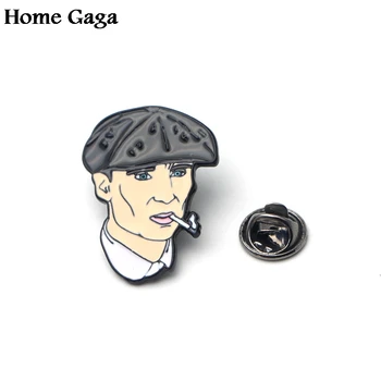 

20pcs/lot Homegaga Peaky Blinders Zinc pride pins para backpack clothes metal medal badges brooches bag shirt hat shoes D0662