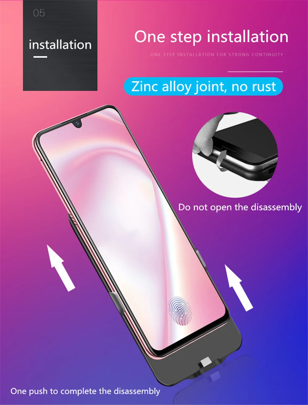 KQJYS чехол для аккумулятора 6800 мАч для VIVO X23 ультра тонкий внешний чехол для зарядного устройства s Портативный внешний аккумулятор зарядный чехол для телефона чехол