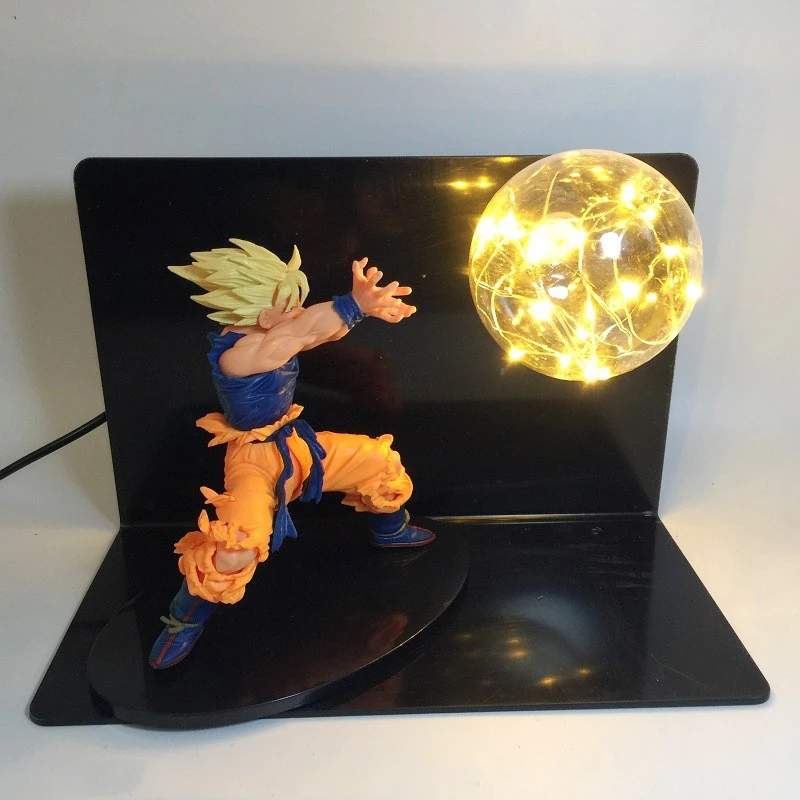 Dragon Ball Goku Son Blue Power Led Lighting Toy Anime Dragon Ball DBZ Super Saiyan Led Night Light RGB Colorful Home Lighting