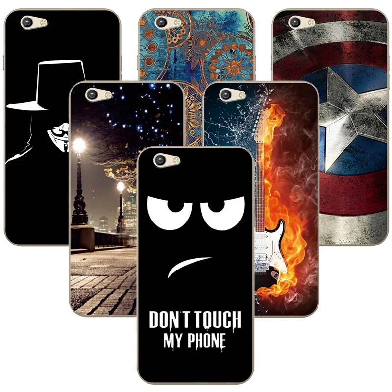 For BQ BQS-5505 Amsterdam Case Phone Back Cover Painted Cases 5505 BQS BQS5505 5.5&quot Protection Shell |