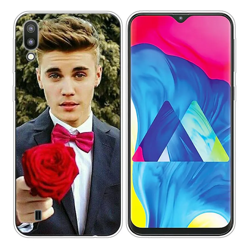 Transparent Soft Silicone Phone Case Justin bieber for Samsung Galaxy S10 S10e S10 Plus S10+ M10 M20 Cover
