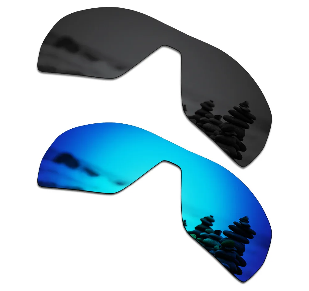 

SmartVLT 2 Pieces Polarized Sunglasses Replacement Lenses for Oakley Offshoot Stealth Black and Ice Blue