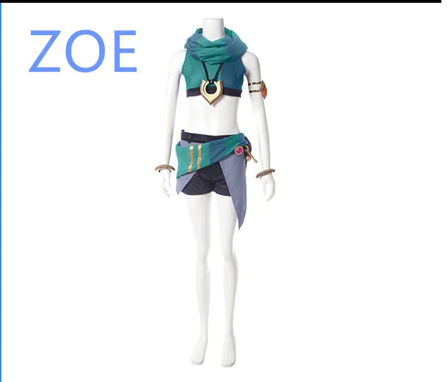Наряд Зои LOL Aspect of Twilight Zoe костюм для косплея укороченный топ + шорты ремесло