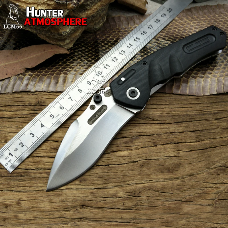 

LCM66 Folding Knife 9CR18MOV Blade Steel G10 Handle Tactical Hunting Knives Survival Outdoor Camping Portable Tools Sharp
