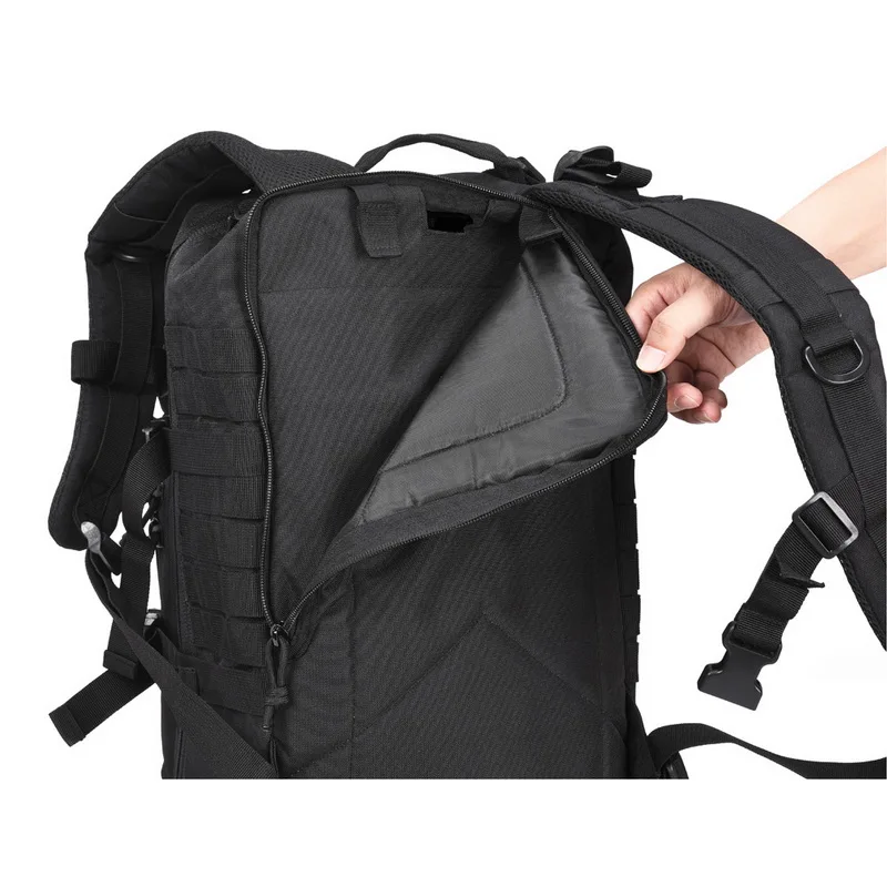  REEBOW TACTICAL Military Assault Backpack with Flag Patches Army Molle Waterproof Bug Out Rucksack 