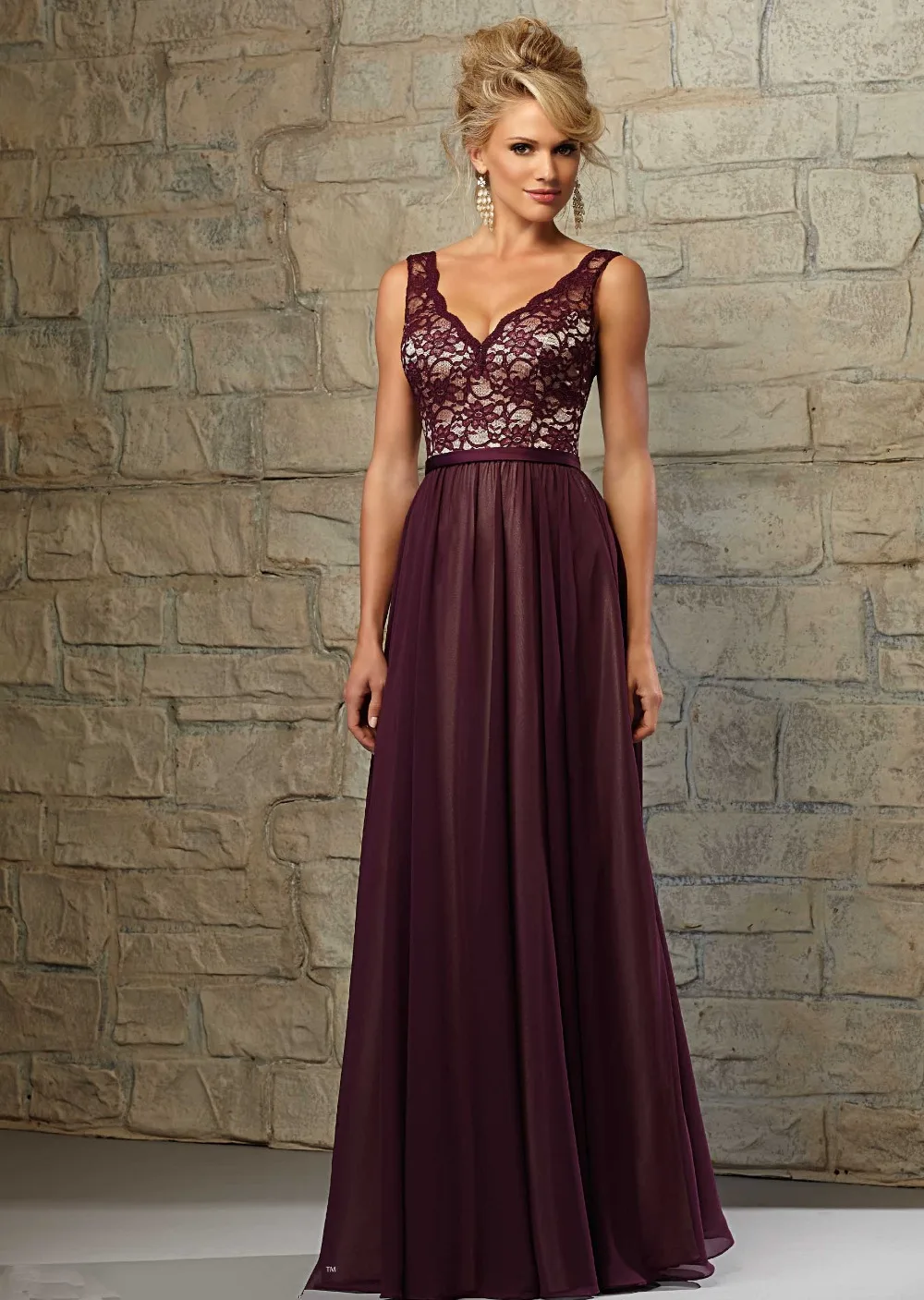 Dark Red Lace Wedding Dress Carley Connellan