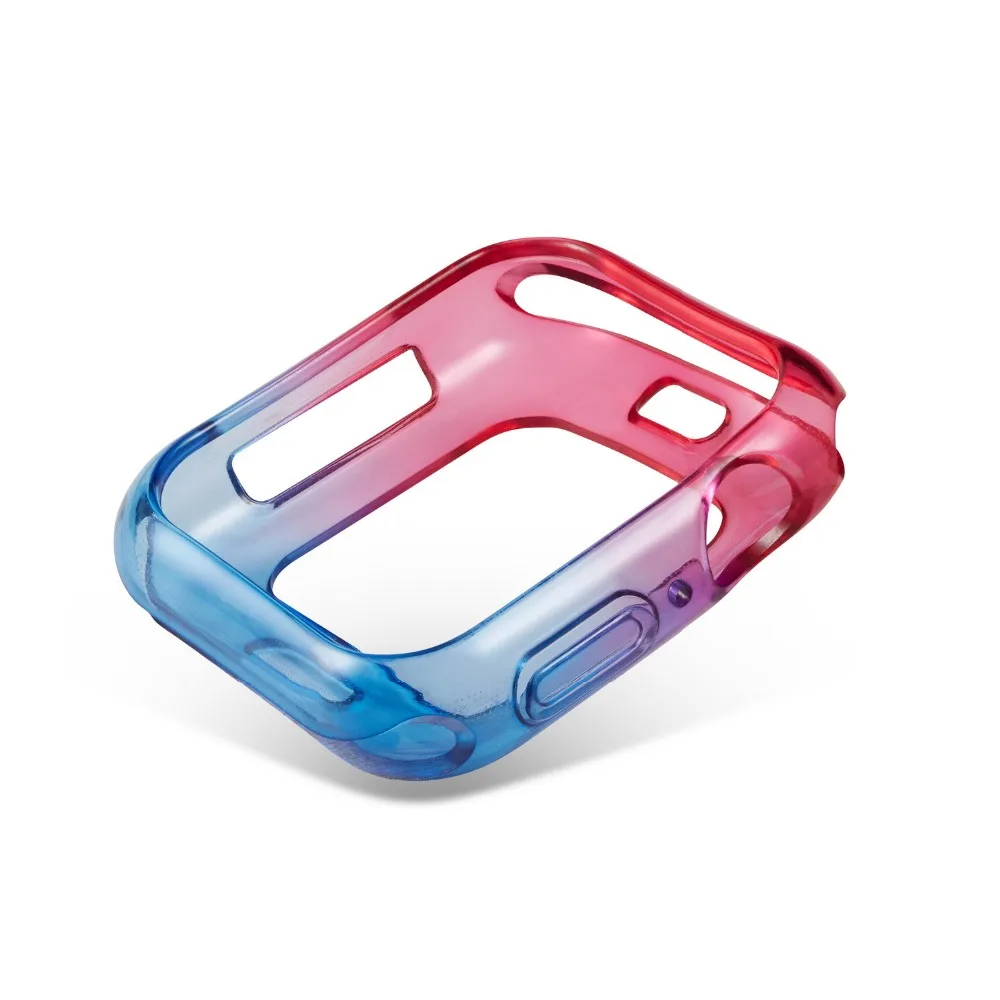 

SANYU Colorful Watch Case For Apple Watch Series 4 iWatch 40mm 44mm Case Cover Protective Frame