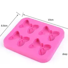 Милая мышь Луки бабочка форма чаши силиконовая форма для помады декорирование тортов сахар плесень выпечка сладостей