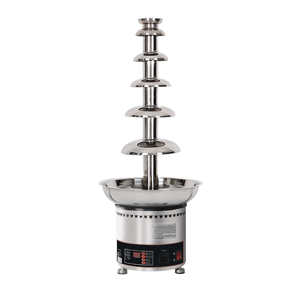 ITOP DHC5F 5-layer Chocolate Fountain Electric Melting and Warming Machine Suitable for Banquet Party Feast 110V/220V/240V