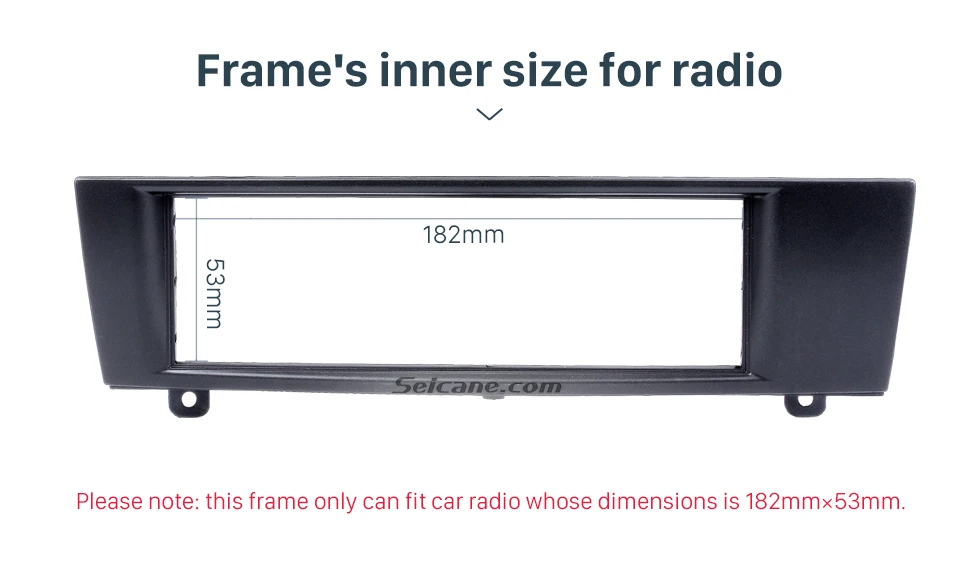 Seicane Top quality 1Din 2007 BMW 3 Car Radio Fascia DVD player Frame Trim Installation Decorated Panel Kit