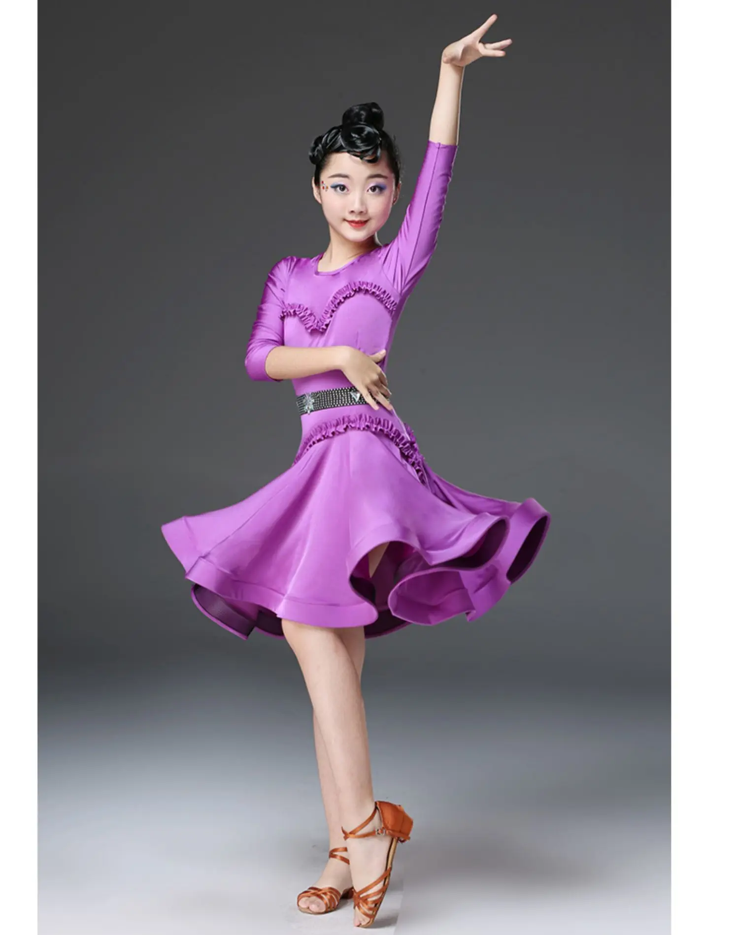 Платье для латинских танцев для девочек; детский танцевальный костюм; платье для ча-ча; детская одежда для латинских танцев; платье для сальсы; платье для латинских танцев; цвет белый