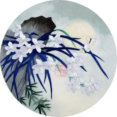 100% シルク糸刺繍キット/蘇州古典刺繍中国の伝統芸術の刺繍