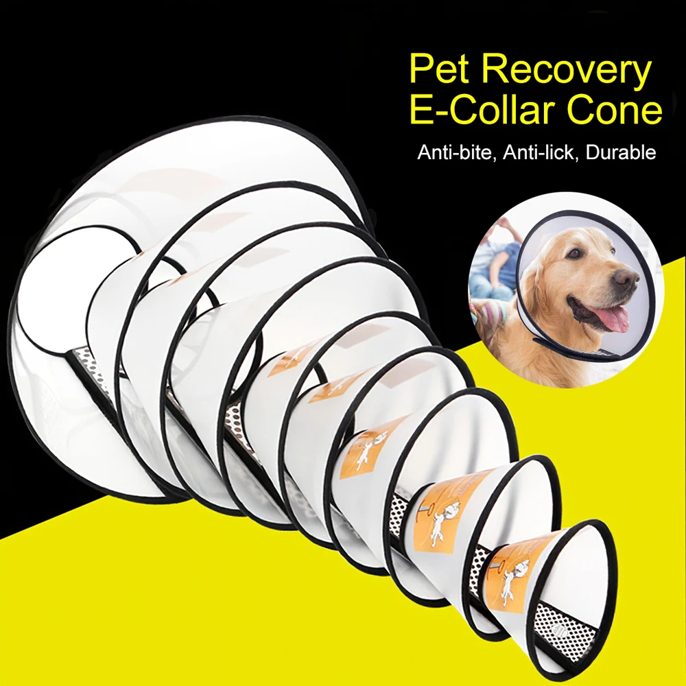 

Pet Dog Recovery Collar After Surgery Lightweight Remedy Adjustable Protective Collar For Dogs After Operation Anti-Bite