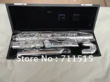Student Children’s piccolo Symphonic elbow E key to split the 16 holes closed flute surface silver plated flued panflute
