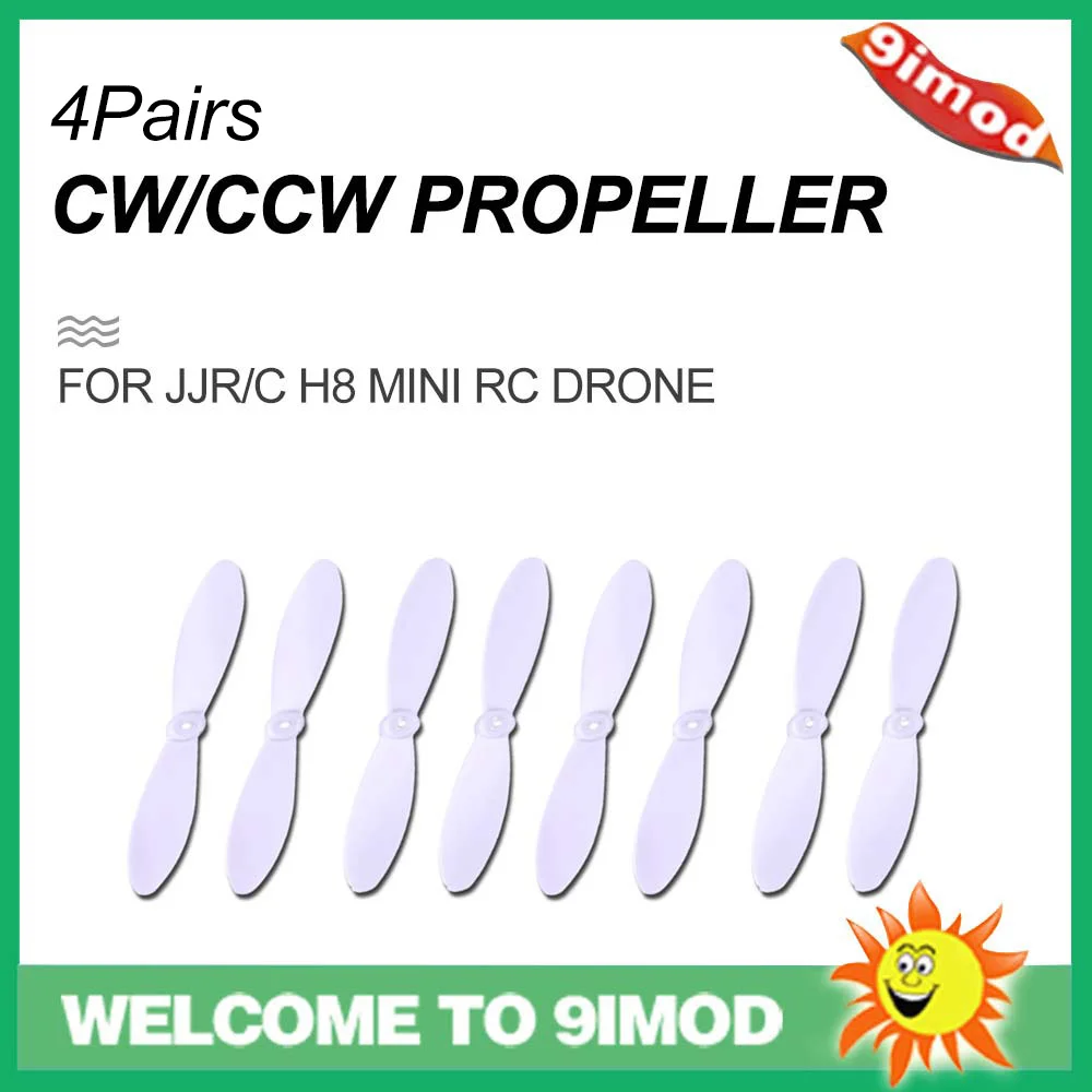 4 пары пропеллеров JJRC JJR/C H8 Mini CW/CCW лопасти для мини-квадрокоптера | Игрушки и хобби