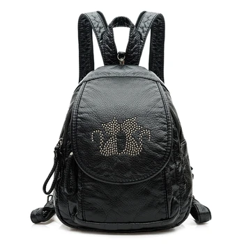 

Lady Women Fashion Rivets Small Casual Backpack Travel Shoulder Bag Daypack