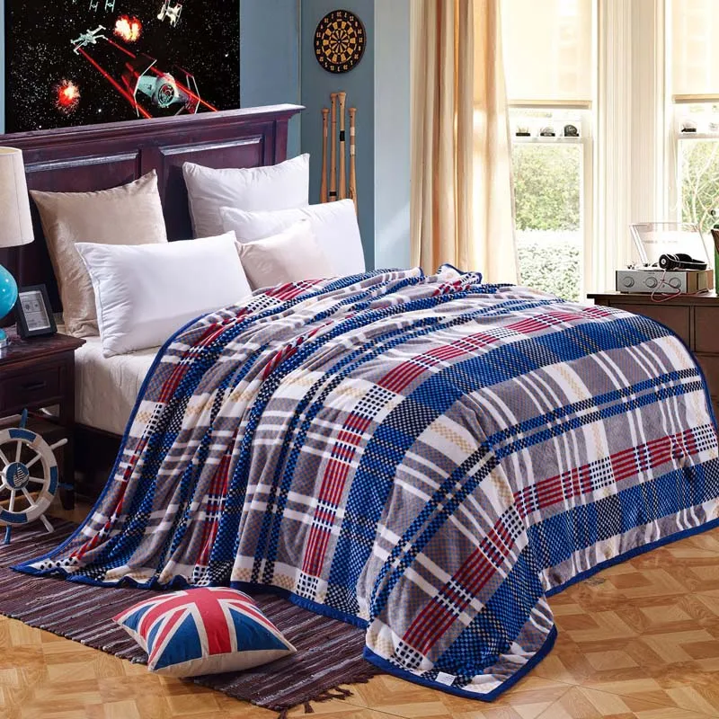Comfort Feeling Super Warm The Winter Brown Plaid Blanket 100 Comfort Feeling Super Warm The Winter Brown Plaid Blanket 100 Cloud Mink Cashmere Bed Sheets 2x2 3m Fashion