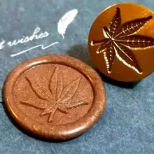 Лист Каннабиса воск печать штамп/индивидуальная восковая печать штамп наборы/Листья восковая печать свадебные/персональные сургучные штампы