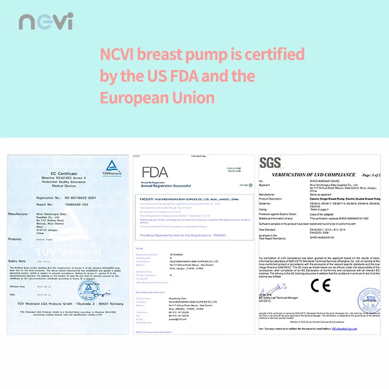 Большой одиночный электрический молокоотсасыватель NCVI, молокоотсасыватель без БФА для детского питания, зарядка от USB, подарочная упаковка, XB-8712
