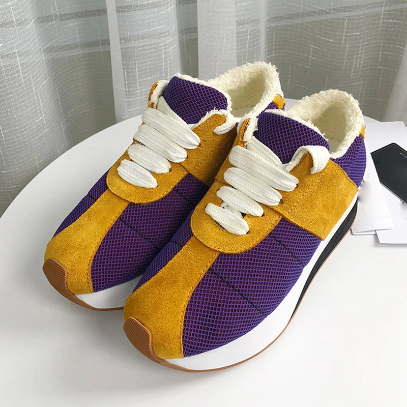 Moda púrpura Las Mixto azul multiple Zapatos Mujeres Chic 2019 Fondo De Deporte Color Transpirable Mujer Zapatillas Grueso Negro blanco Plataforma Casuales nxgpHqwv