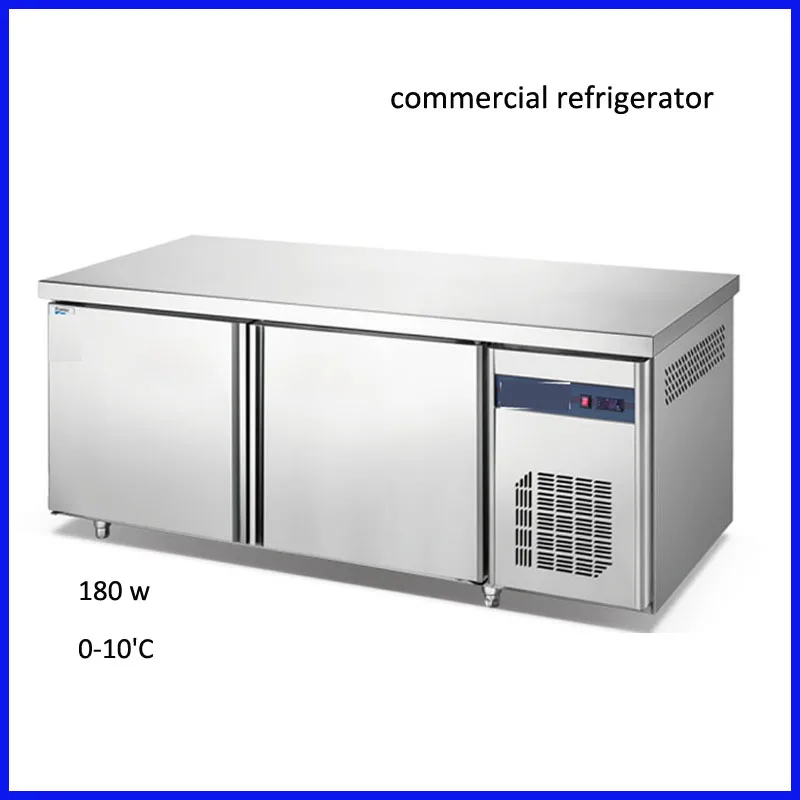 250L 2 refrigerator commercial stainless steel wall