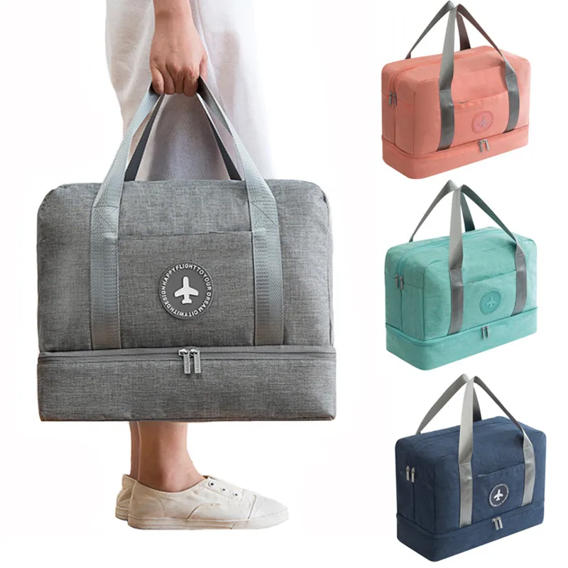 

Men's dry and wet separation travel bag beach waterproof shoes bag ladies swimwear storage wash bag fitness suitcase