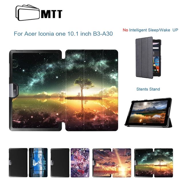 Special Offers MTT Ultra Slim Magnetic PU Leather Anime Sky Skin Sleeve For Acer Iconia One 10 B3-A30 A3-A40 10.1" Tablet Protection Cover Case