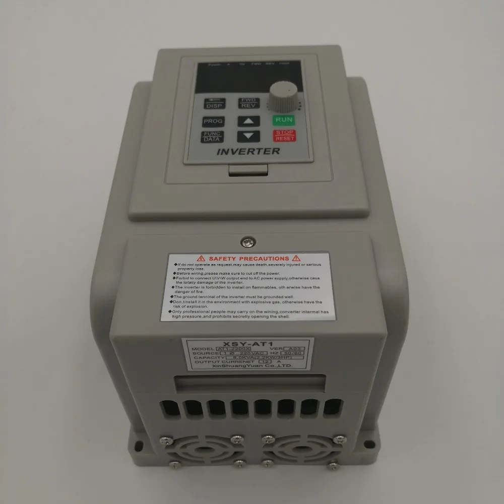 CNC шпиндель управления скоростью двигателя 220В VFD инвертор конвертер ZW-AT1 2.2KW 3HP 10А