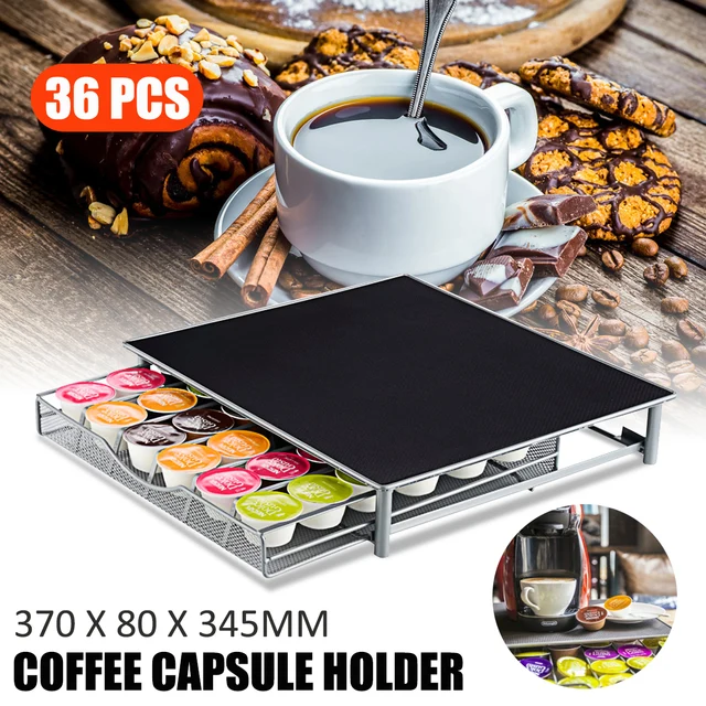 Best Offers 36Cups 370x80x345mm Storage Stand Rack Drawers Nespresso Coffee Capsules Pod Holder Wire Coffee Capsules Shelves Organization Best Offers 36Cups 370x80x345mm Storage Stand Rack Drawers Nespresso Coffee Capsules Pod Holder Wire Coffee Capsules Shelves Organization