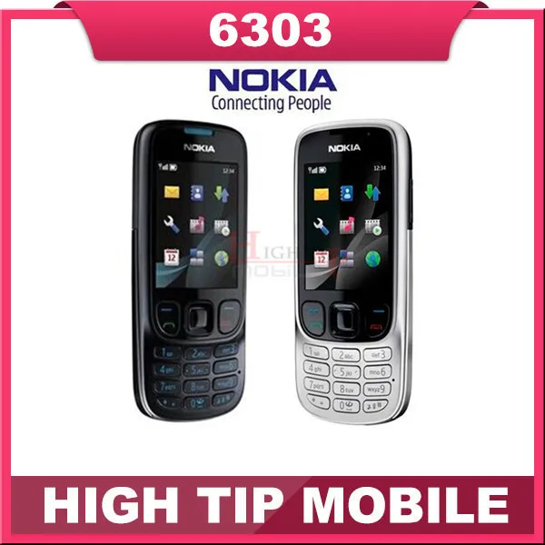 Nokia Original Unlcoked 6303 classic mobile phone 1 year warranty Refurbished phone Fast Free Shipping