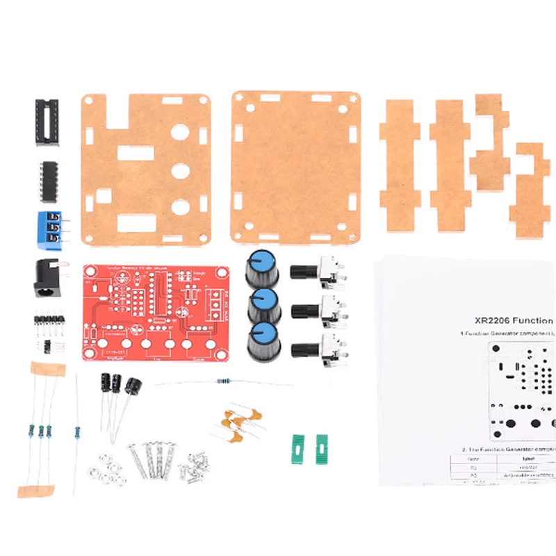 XR2206 функция генератор сигналов DIY Kit синус/треугольник/квадратный выход 1 Гц-1 МГц генератор сигналов Регулируемая амплитуда частоты