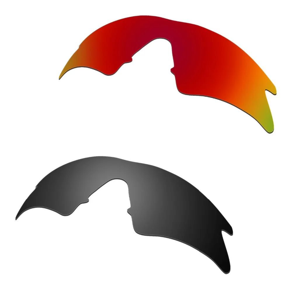

HKUCO For M Frame Sweep Polarized Replacement Lenses Red & Black 2 Pairs Increase Clarity
