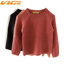 Свитер для девочек 1-9 лет; мягкие хлопковые свитера с длинными рукавами; детская одежда; осенний детский пуловер; вязаные пуловеры для мальчиков; верхняя одежда