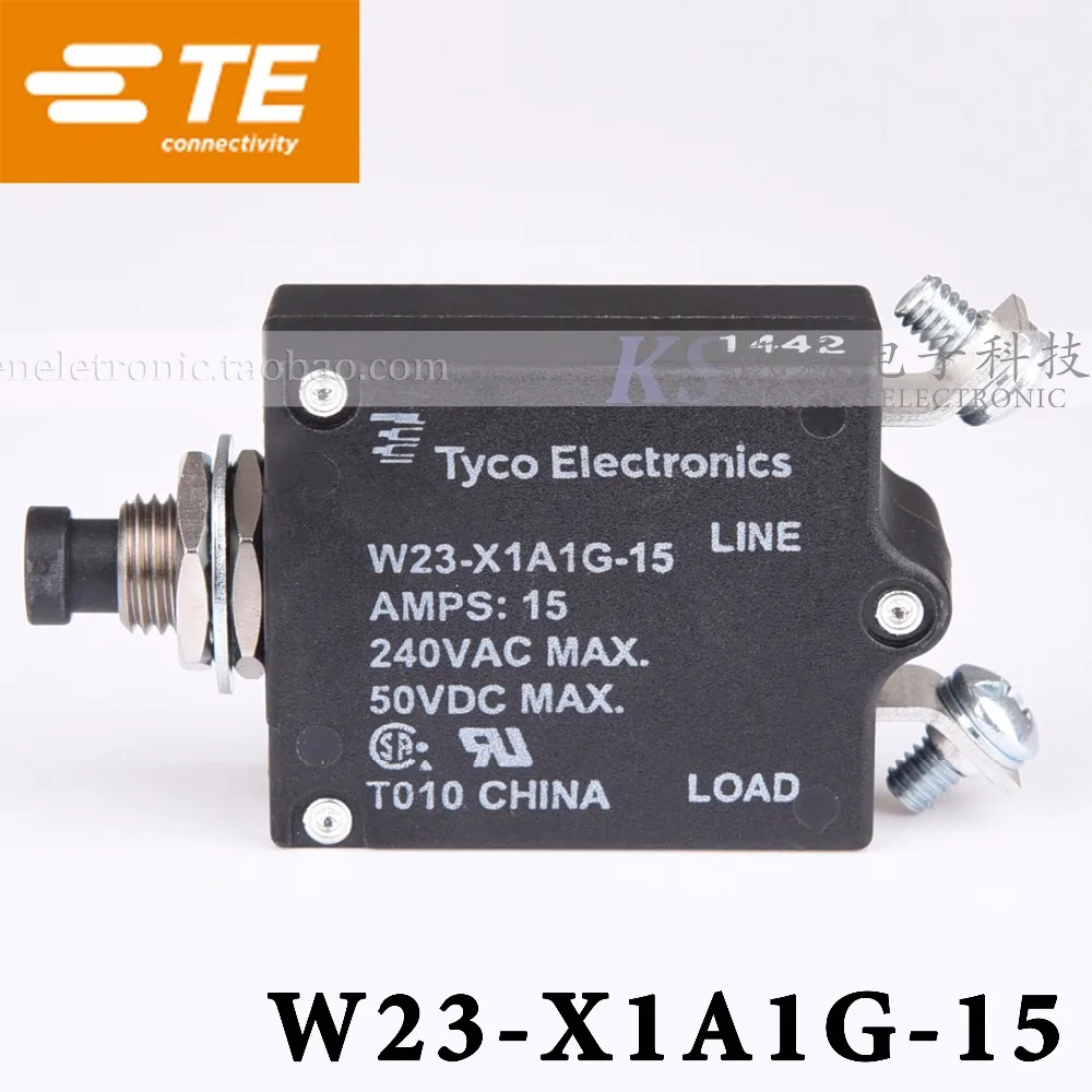 

[SA]Tyco TE W23-X1A1G-15 15A 6-1393246-6 UL CSA 1-50Amps Overload protective Circuit breaker--5PCS/LOT