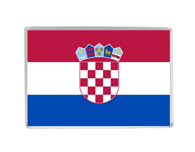 

Croatia Flag Quality Acrylic Fridge Magnets Exquisite World Tourism Souvenirs Refrigerator Magnetic Stickers Collection