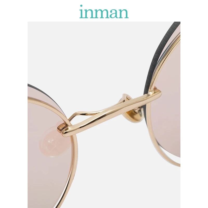 INMAN Polarized Women Round Shape Classic Unique Frame Design Lady Travelling or Driving Use Sunglasses