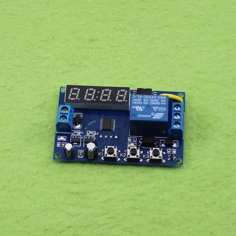 

[LAN] 12V24V real time relay time control switch timing switch time delay module circuit board --10pcs/lot