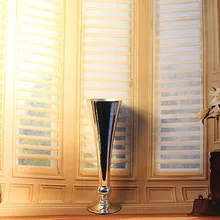 1033 Посеребренная металлическая ваза для цветов, маленький размер, ваза для украшения дома, стойка регистрации