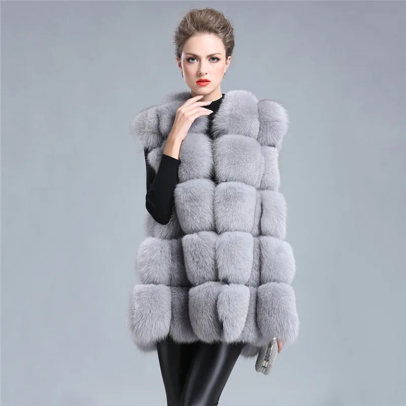 Qualité Slim Fourrure dark white Taille Haute 2018 Capuchon Manteaux Grey red Col Grande À Survêtement Femmes black D'hiver De Imitation Renard Nouvelle Light Gray Xy676 Vestes Faux 04qEZE
