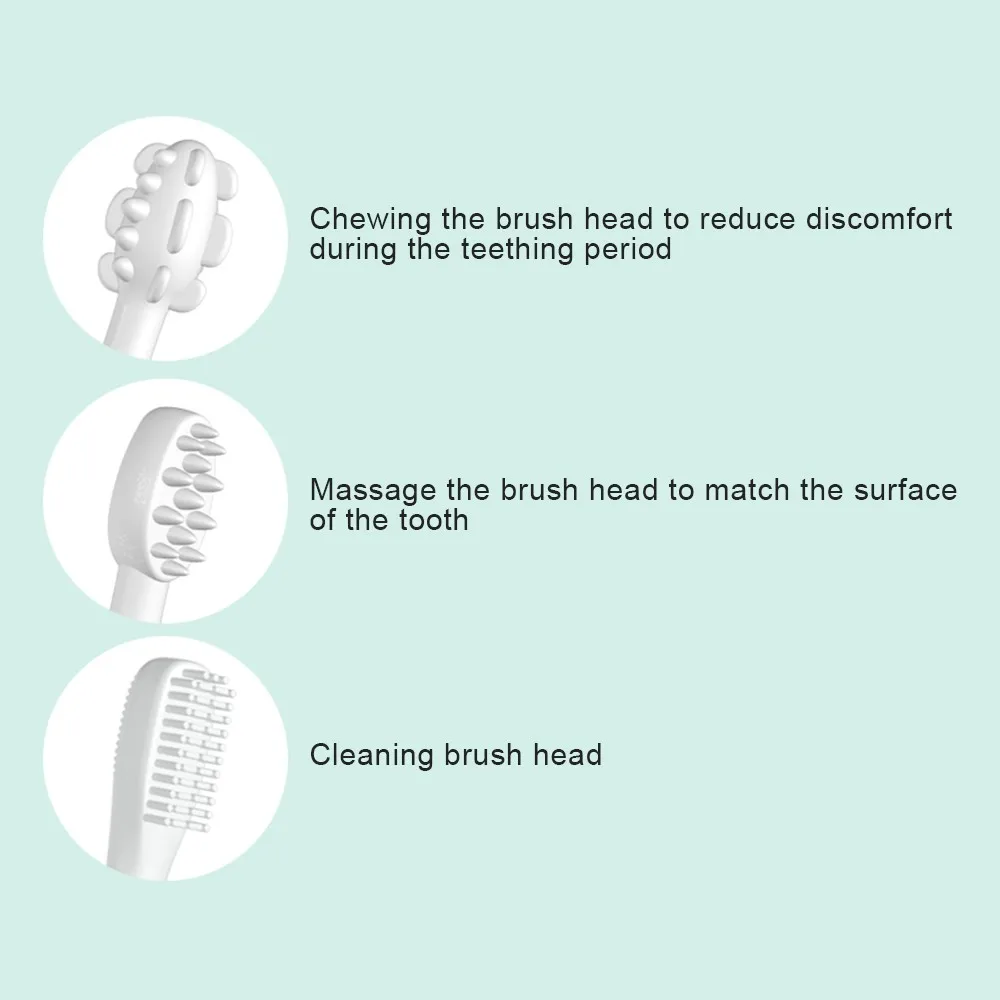 Mambo Baby Toothbrush Kids Training Toothbrush Silicone Child Safe Baby Tongue Cleaner Teether Teething Brush Dental Care