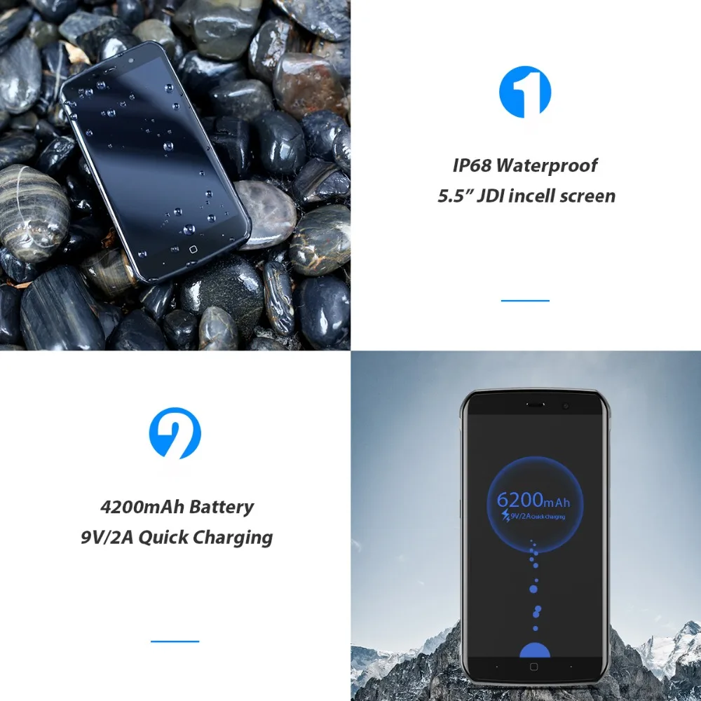 Глобальная версия Vernee Active IP68 Водонепроницаемый прочный смартфон Helio P25 6 ГБ 128 5
