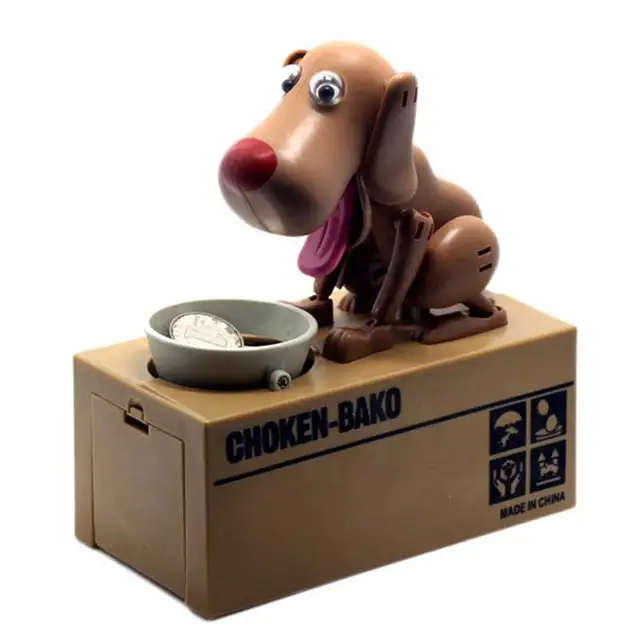 Buy Cute Stealing Dog Money Box Coin Storage Bank