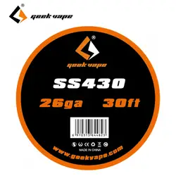 30ft оригинальный geekvape ss430 Стандартный Провода DIY аксессуары 1.4/0.91ohm Стандартный один Провода для электронных сигарет diy