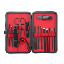 Ногтей Книги по искусству Наборы инструментов 15 шт. Нержавеющая сталь Универсальный Офис маникюрный набор кусачки для ногтей Очиститель Уход за лошадьми комплект для ухода за ногтями