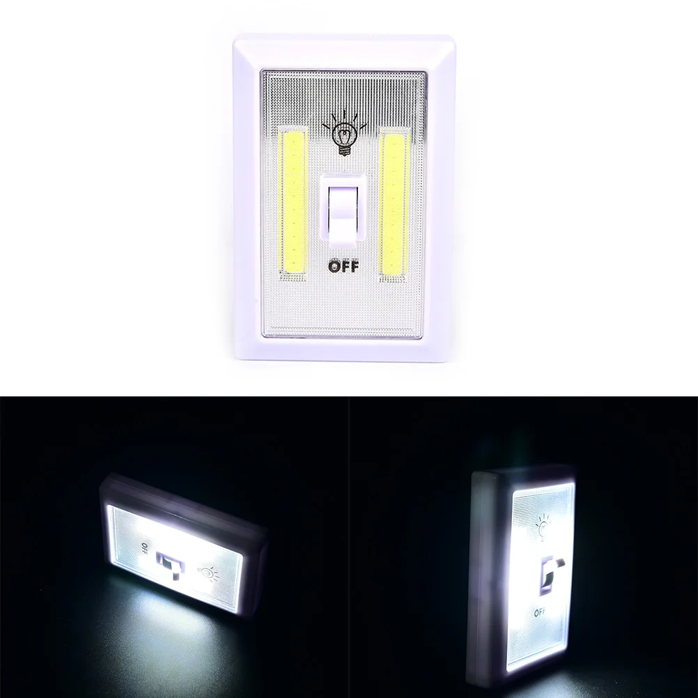 COB LED Cordless Lamp Switch Wall Night Lights Emergency Light Battery