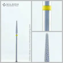 Поперечная резка-супер тонкая(5000107)-ISO 110-карбид вольфрама боры-карбид WILSON сверло для ногтей и стоматологические боры