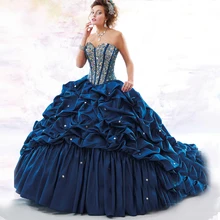 Quinceanera Dresses Taffeta Best Seller Custom Made Beading Sequins Gowns with Jacket Crystal 2017 Ball Gown Dress